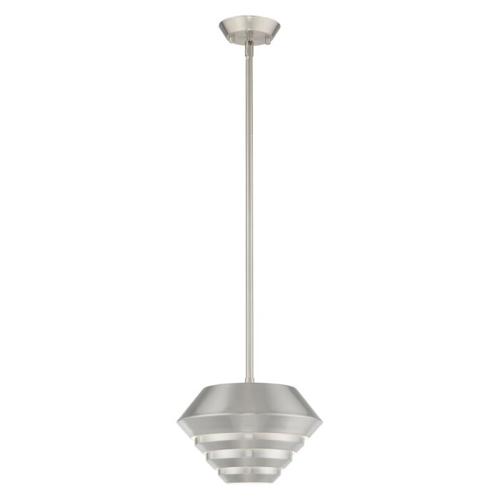 Amsterdam 1-Light Mini Pendant in Brushed Nickel