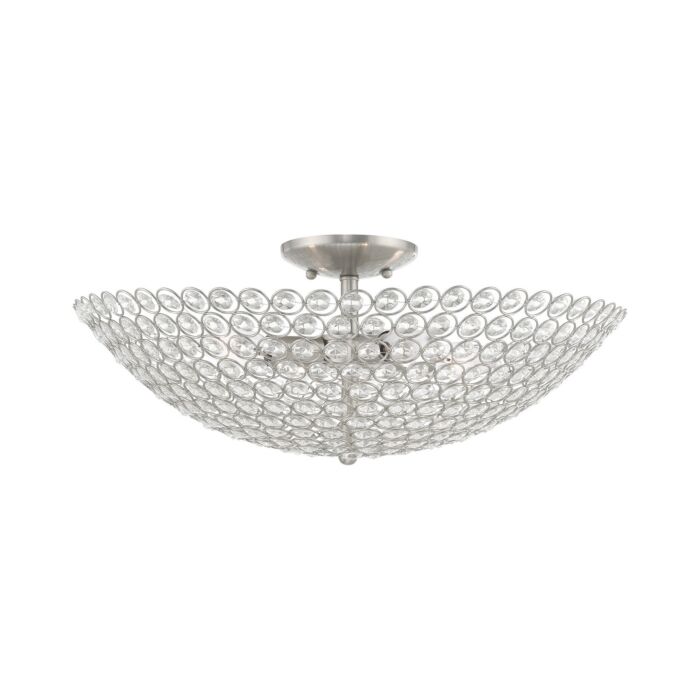 Cassandra 4-Light Ceiling Mount in Brushed Nickel