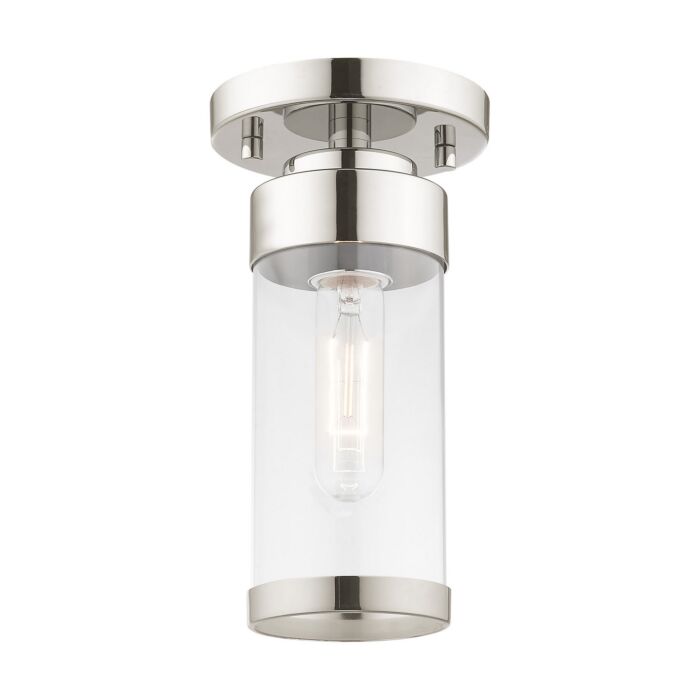 Hillcrest 1-Light Ceiling Mount in Polished Chrome