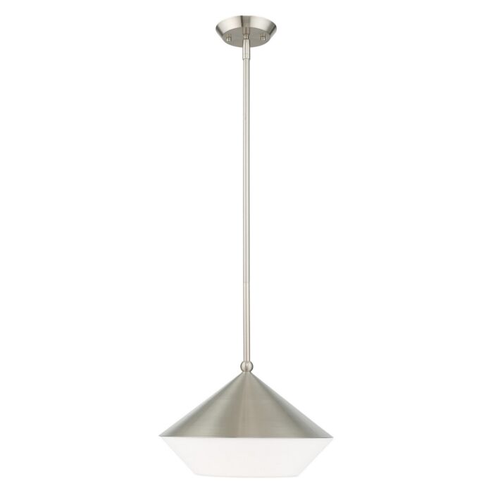 Stockholm 1-Light Mini Pendant in Brushed Nickel