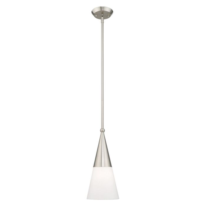 Stockholm 1-Light Mini Pendant in Brushed Nickel