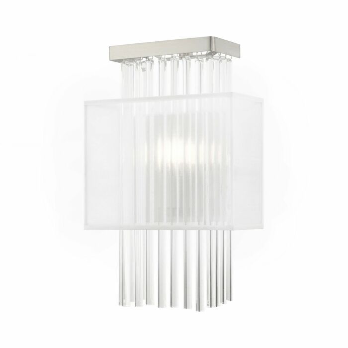 Alexis 1-Light Wall Sconce in Brushed Nickel