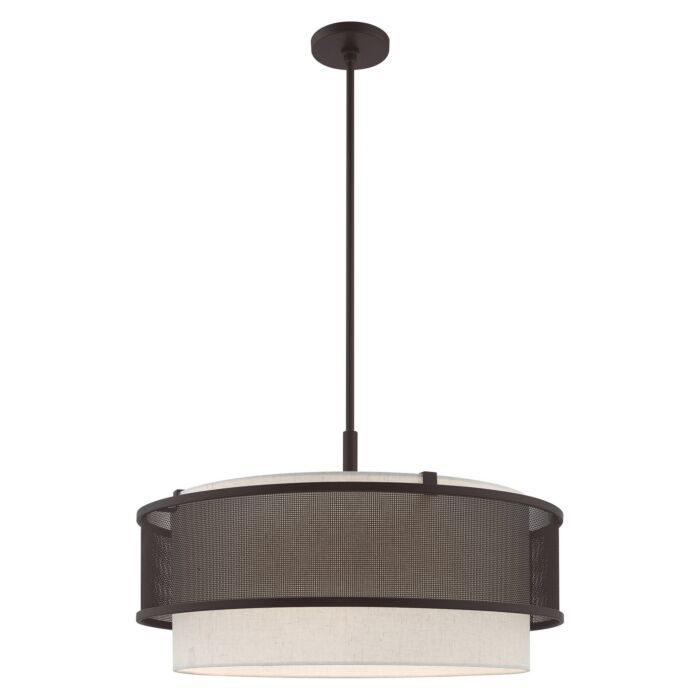 Braddock 4-Light Pendant in Bronze