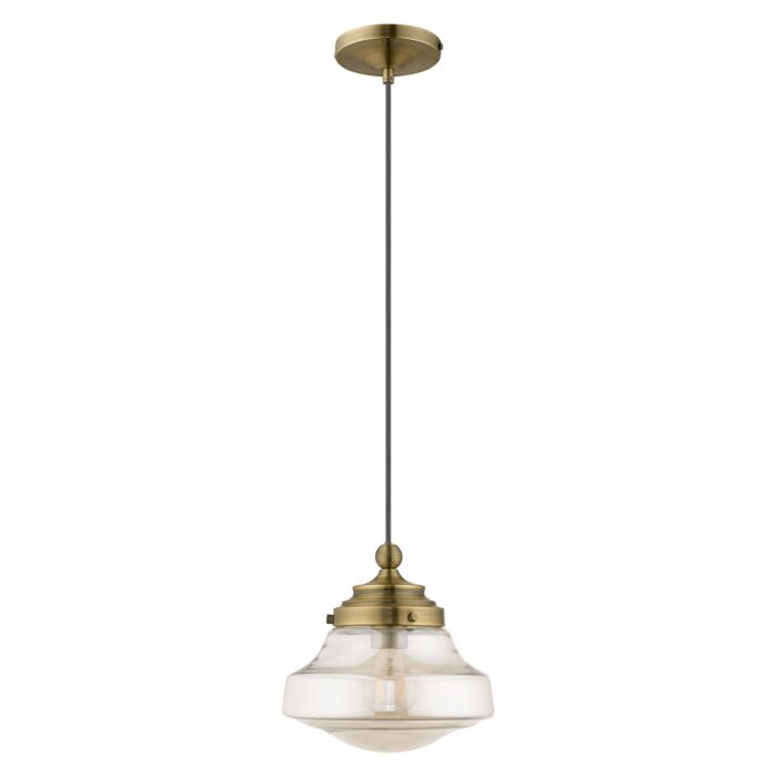 Avondale 1-Light Mini Pendant in Antique Brass