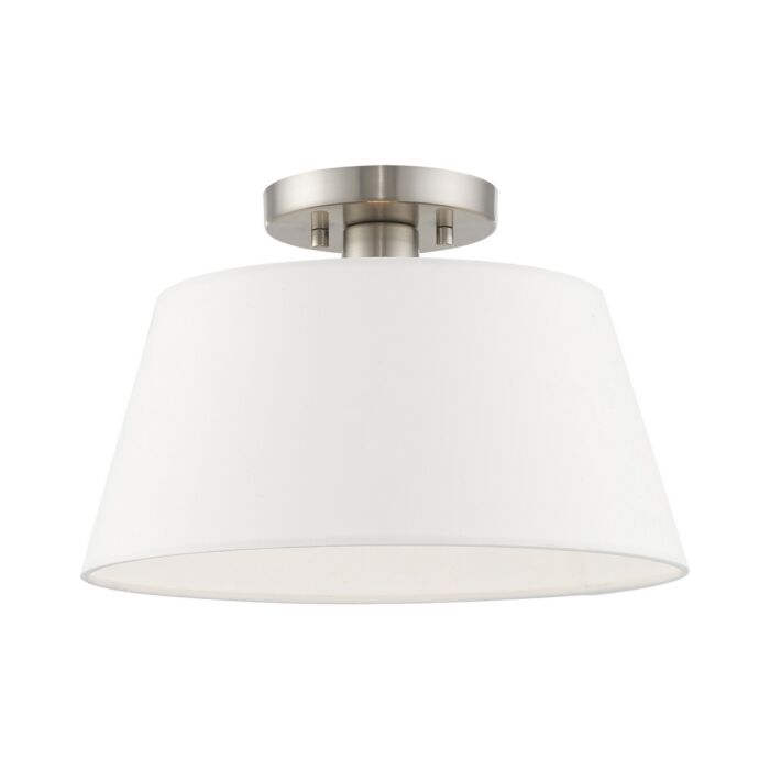 Belclaire 1-Light Ceiling Mount in Brushed Nickel