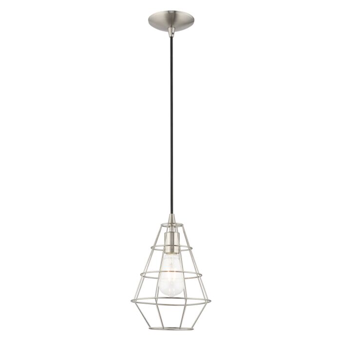 Bedford 1-Light Mini Pendant in Brushed Nickel