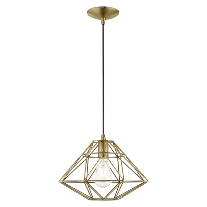 Knox 1-Light Mini Pendant in Antique Brass