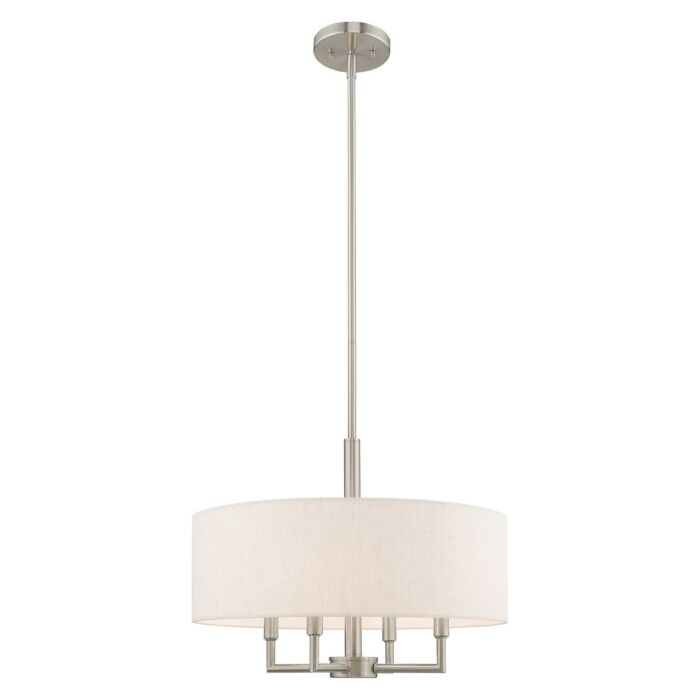 Meridian 4-Light Pendant in Brushed Nickel