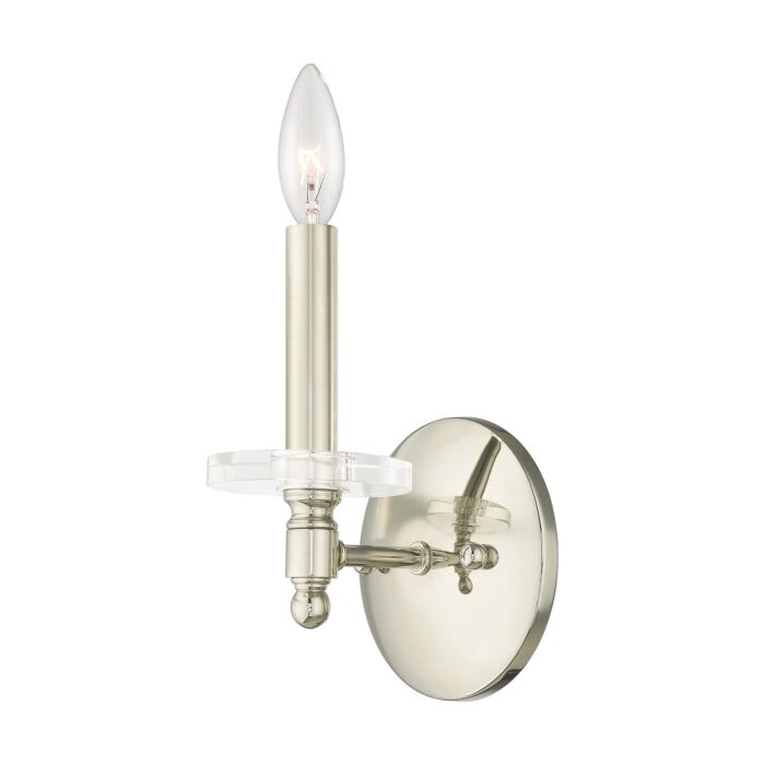 Bennington 1-Light Wall Sconce in Polished Nickel