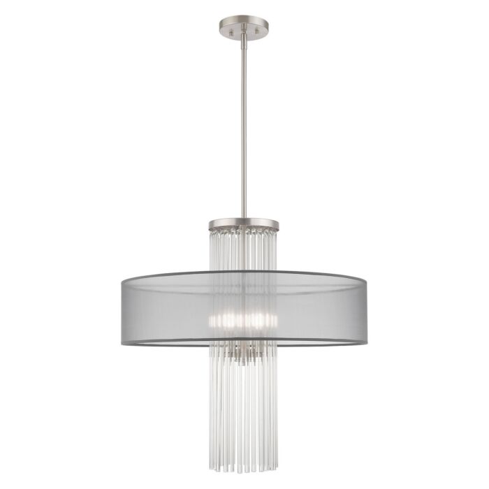 Alexis 4-Light Pendant in Brushed Nickel