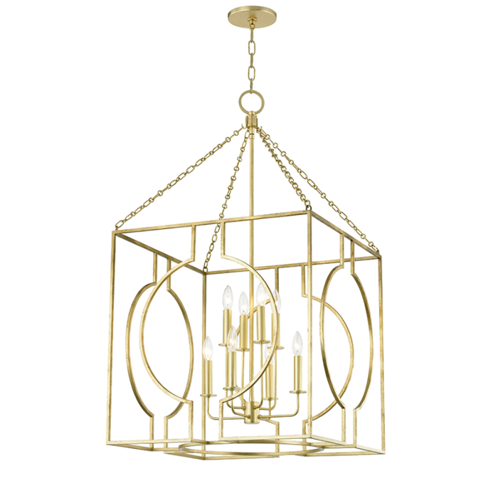 Hudson Valley Octavio by Corey Damen Jenkins 8 Light Pendant Light in Gold Leaf
