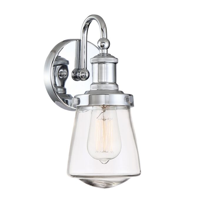 Taylor 1-Light Wall Sconce in Chrome