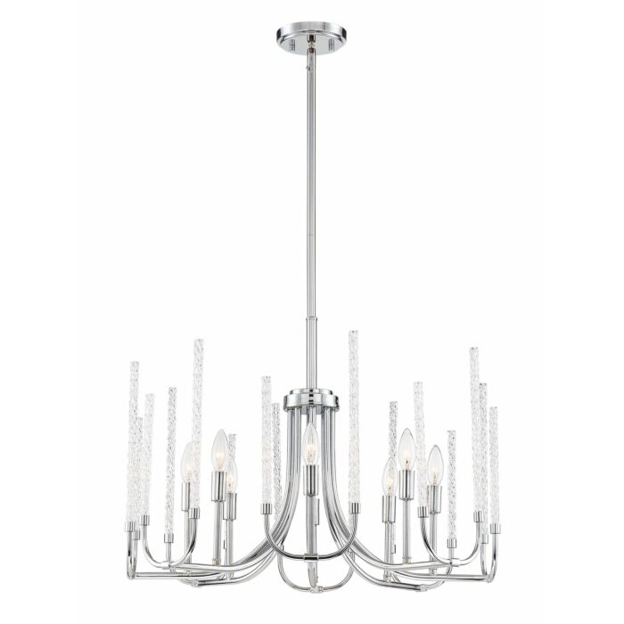 Laretto 8-Light Chandelier in Chrome