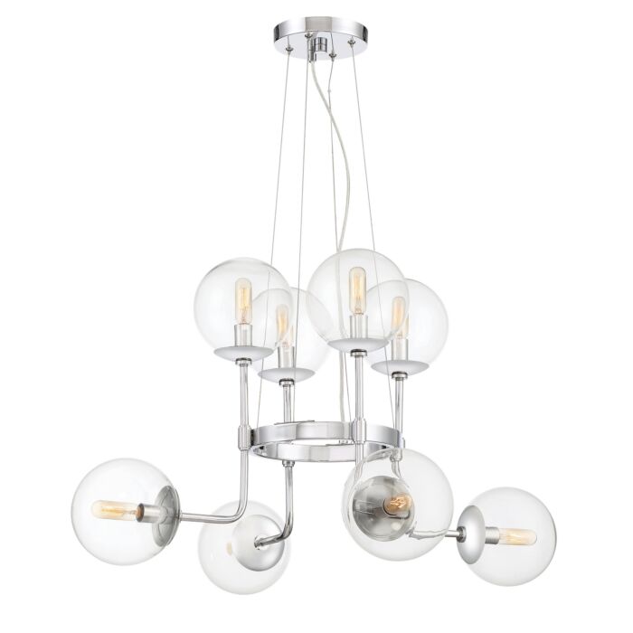Welton 8-Light Chandelier in Chrome