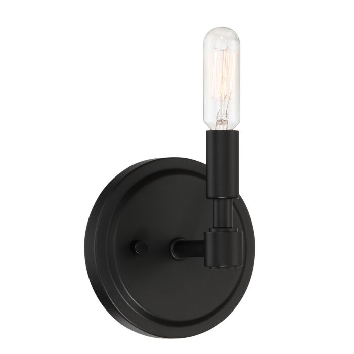 Fiora 1-Light Wall Sconce in Black