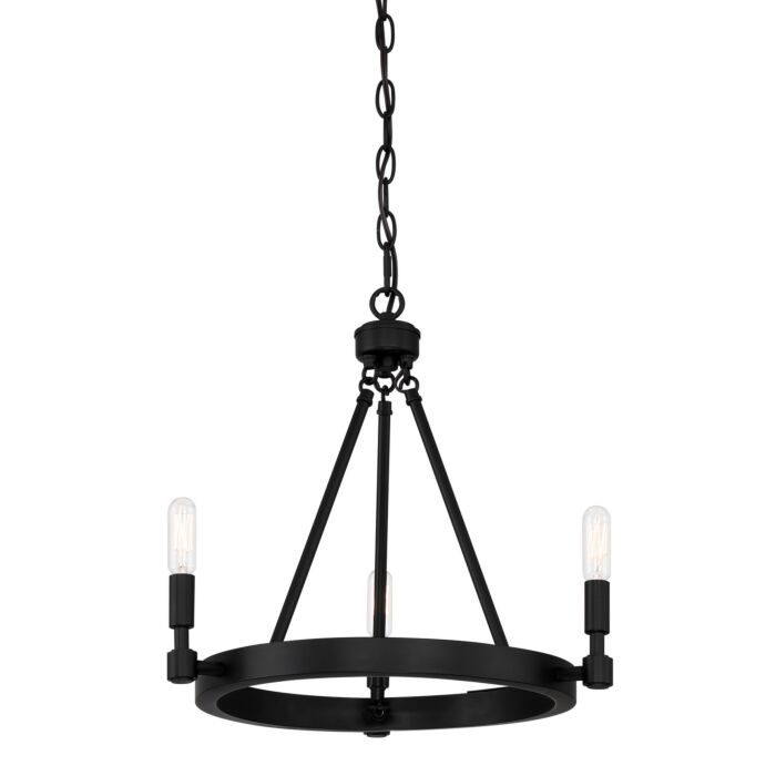 Fiora 3-Light Chandelier in Black