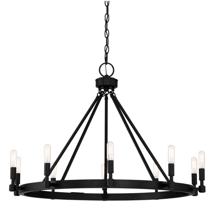 Fiora 10-Light Chandelier in Black