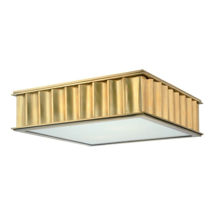 Hudson Valley Middlebury 2 Light 13 Inch Ceiling Light in Aged Brass