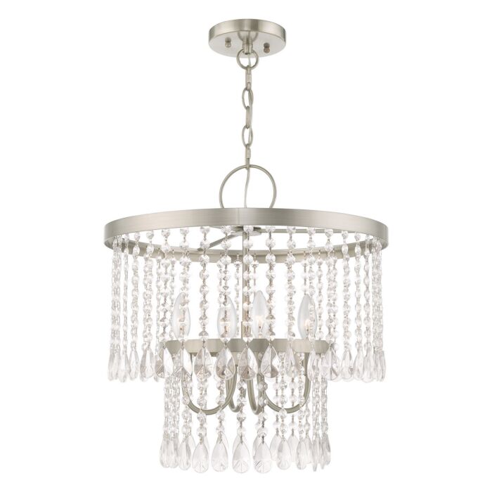 Elizabeth 4-Light Pendant in Brushed Nickel
