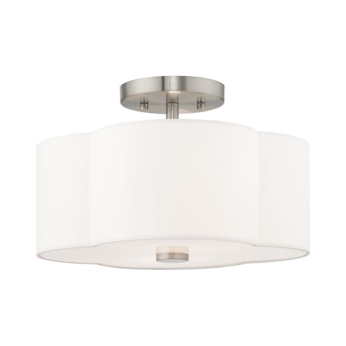 Chelsea 2-Light Ceiling Mount in Brushed Nickel