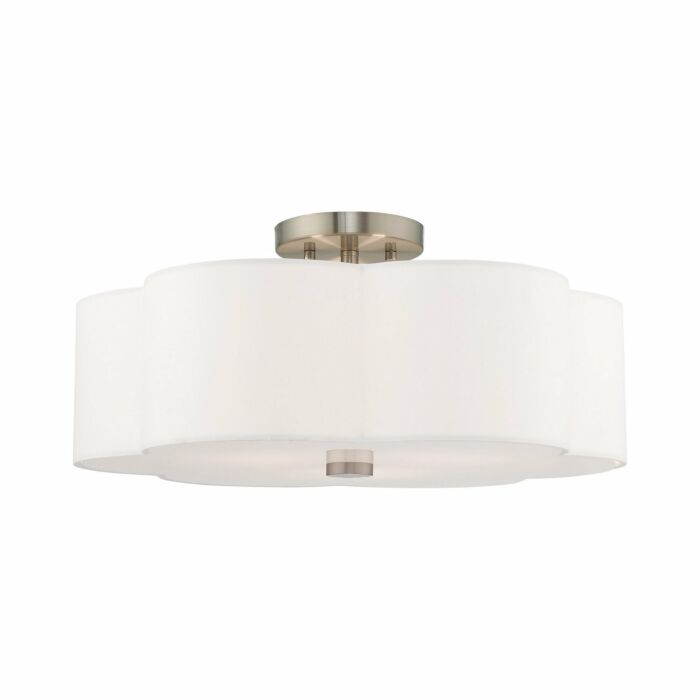 Chelsea 3-Light Ceiling Mount in Brushed Nickel