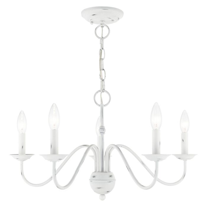 Windsor 5-Light Chandelier in Antique White