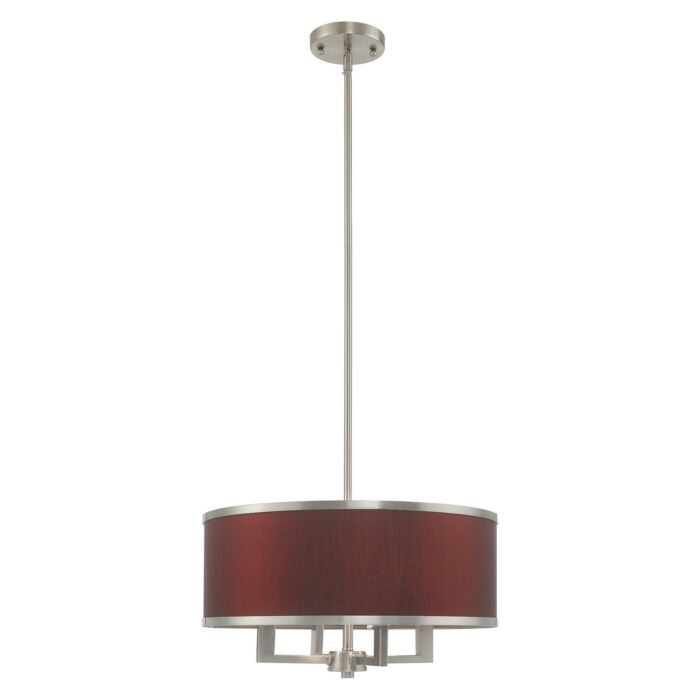 Park Ridge 4-Light Pendant in Brushed Nickel
