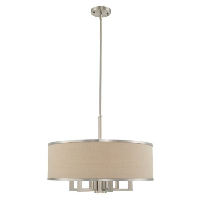 Park Ridge 6-Light Chandelier in Brushed Nickel