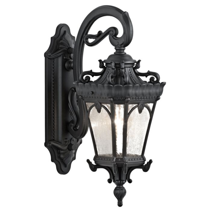 Kichler Tournai 1 Light 18 Inch Outdoor Medium Wall in Textured Black