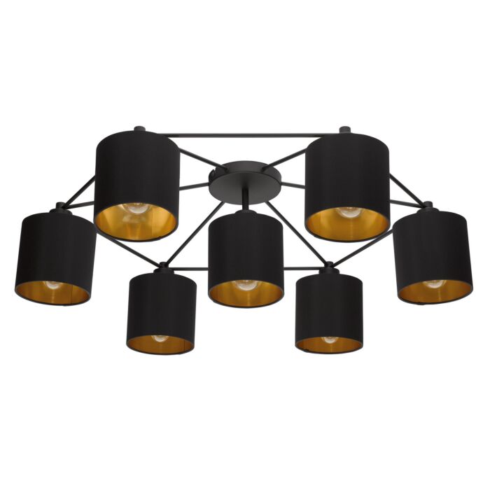 Staiti 7-Light Ceiling Mount in Black