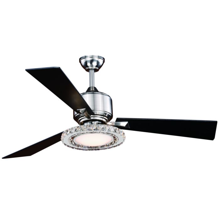 Clara 1-Light 52" Hanging Ceiling Fan in Brushed Nickel