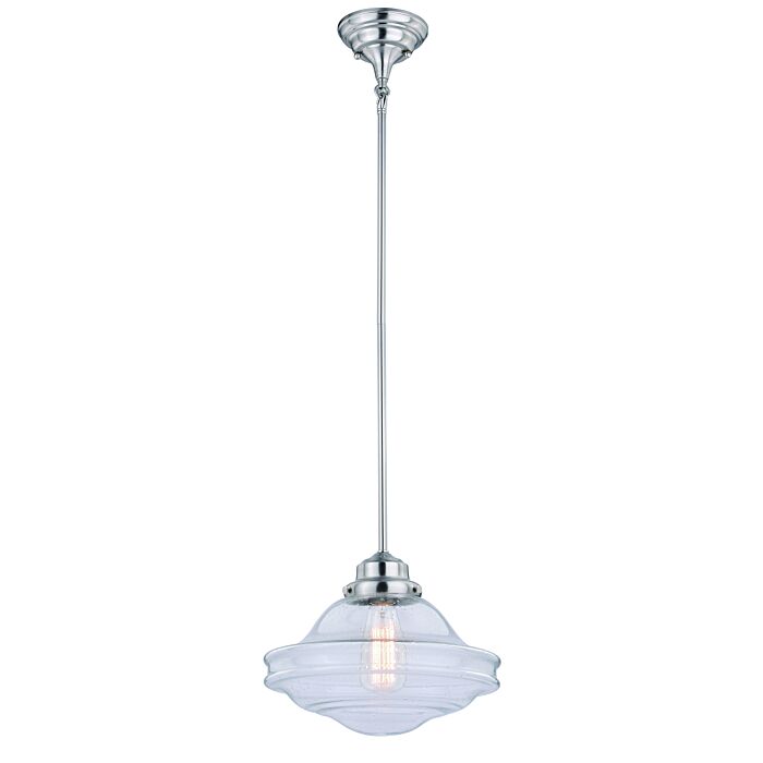 Huntley 1-Light Pendant in Satin Nickel