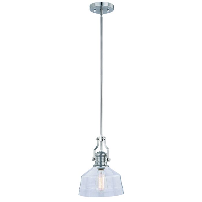 Beloit 1-Light Mini Pendant in Satin Nickel