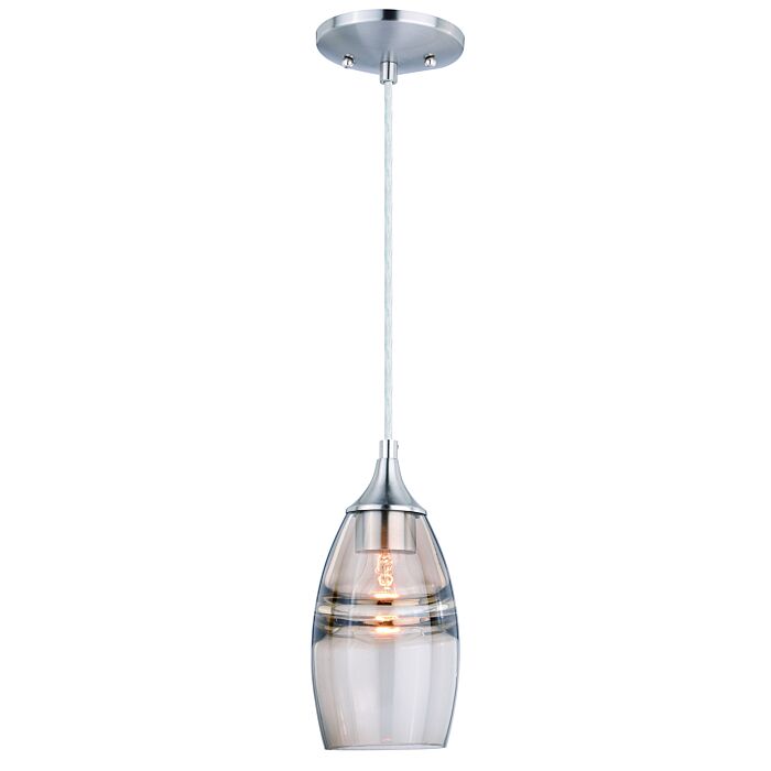 Milano 1-Light Mini Pendant in Satin Nickel