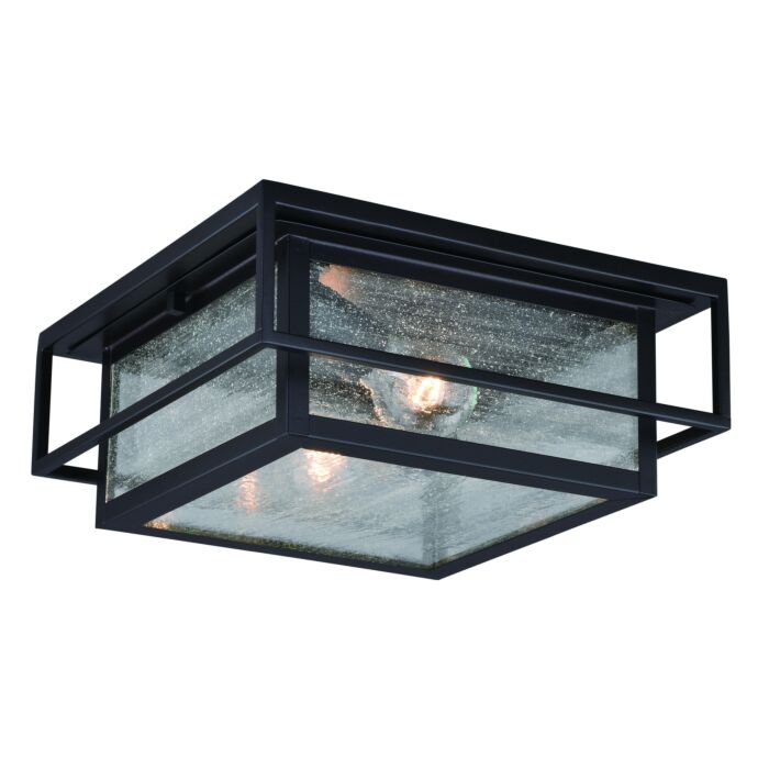 Hyde Park 2-Light Outdoor Flush Mount in Espresso Bronze
