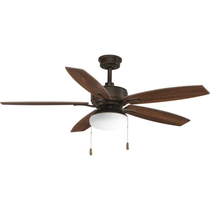 Billows 2-Light 52" Hanging Ceiling Fan in Antique Bronze