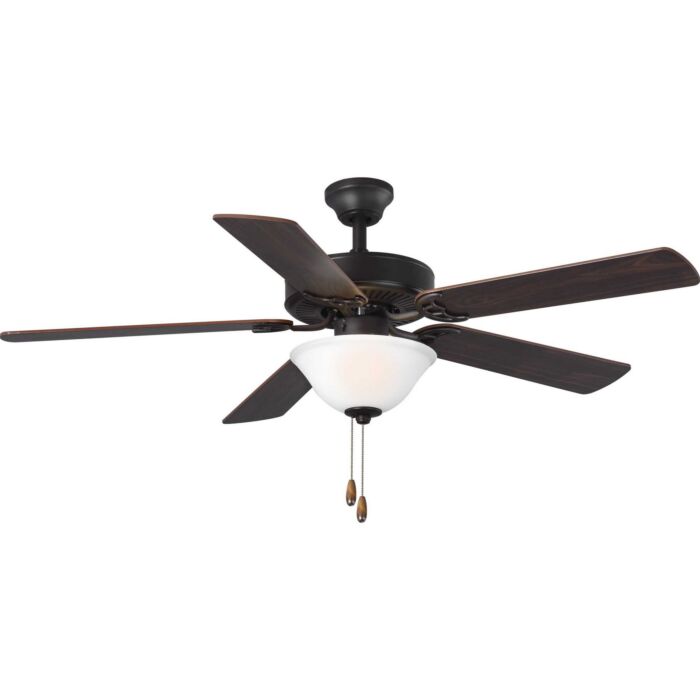 Builder Fan 2-Light 52" Hanging Ceiling Fan in Architectural Bronze