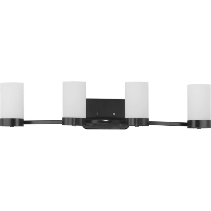 Elevate 4-Light Bathroom Vanity Light in Black