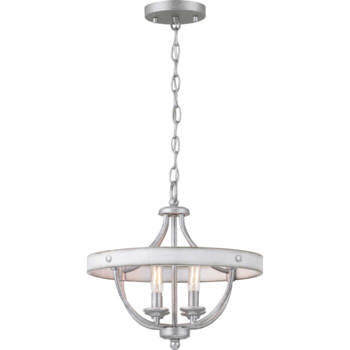 Gulliver 4-Light Semi-Flush Convertible in Galvanized Finish