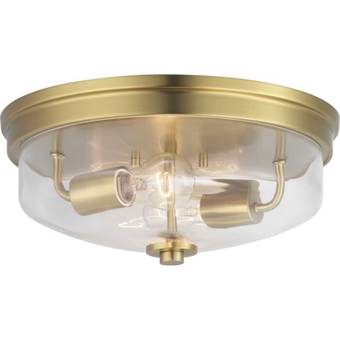 Blakely 2-Light Flush Mount in Brushed Bronze