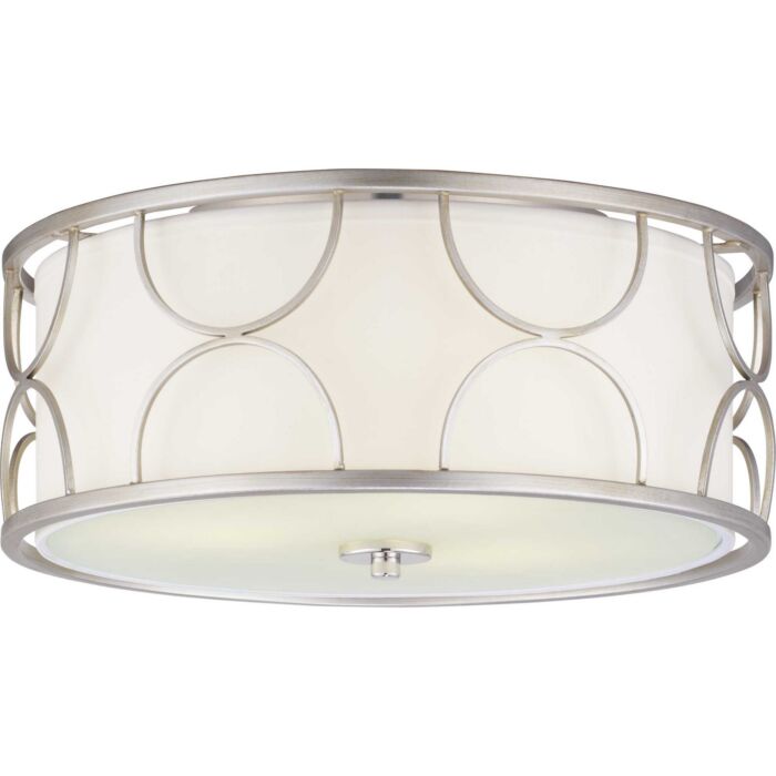 Landree 3-Light Flush Mount in Silver Ridge