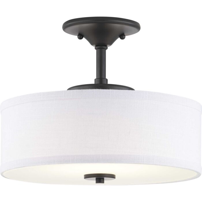 Inspire LED 1-Light LED Semi-Flush in Graphite