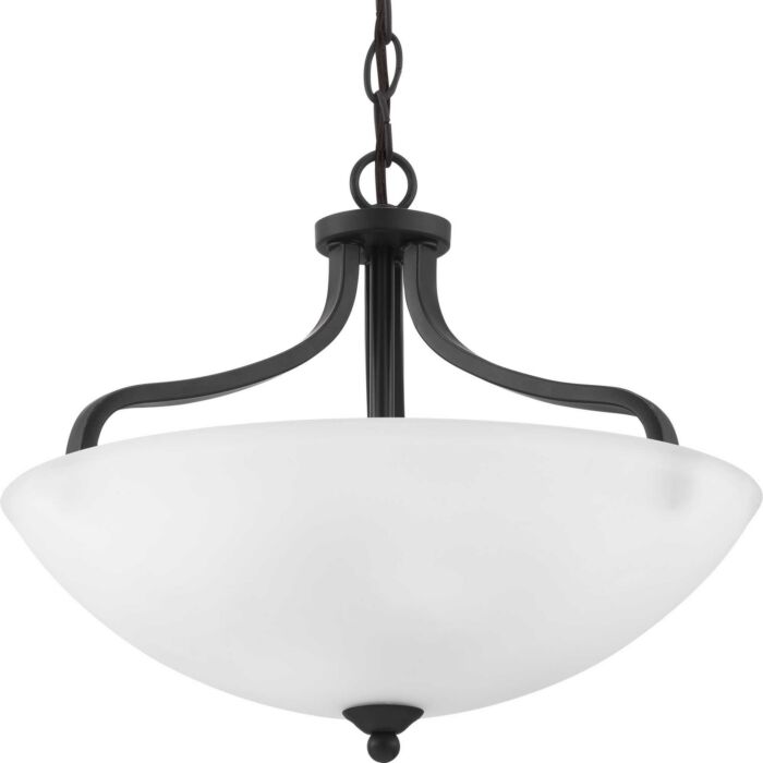 Laird 3-Light Semi-Flush Mount in Antique Bronze