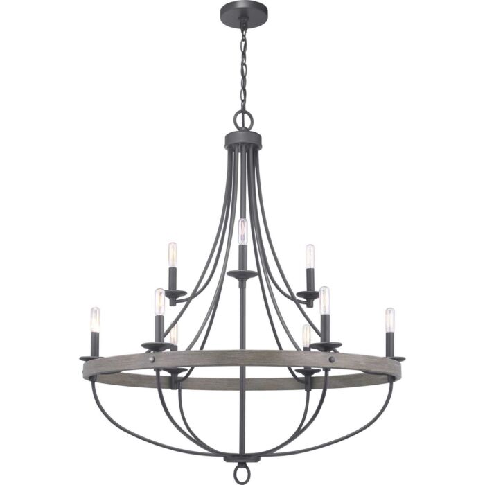 Gulliver 9-Light Chandelier in Graphite