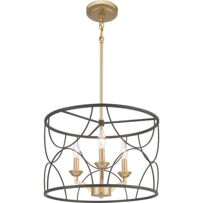 Landree 3-Light Chandelier in Black