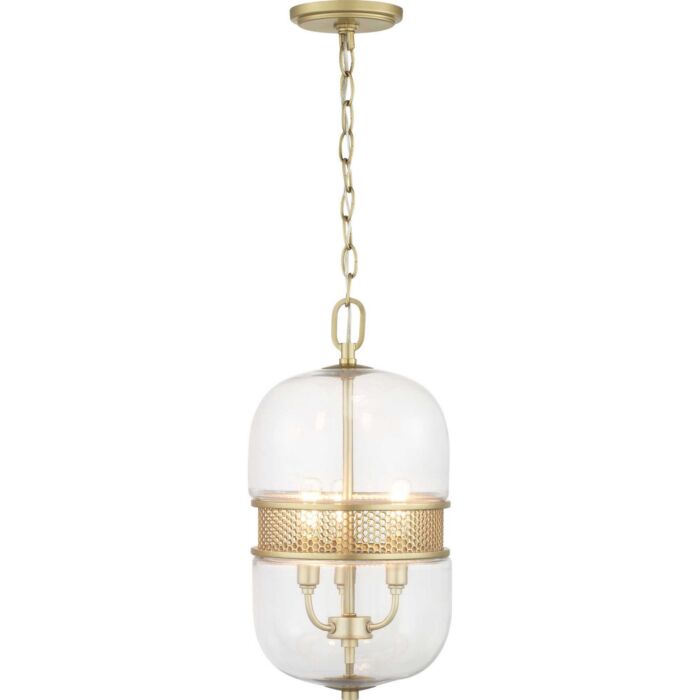 Cayce 3-Light Pendant in Vintage Gold