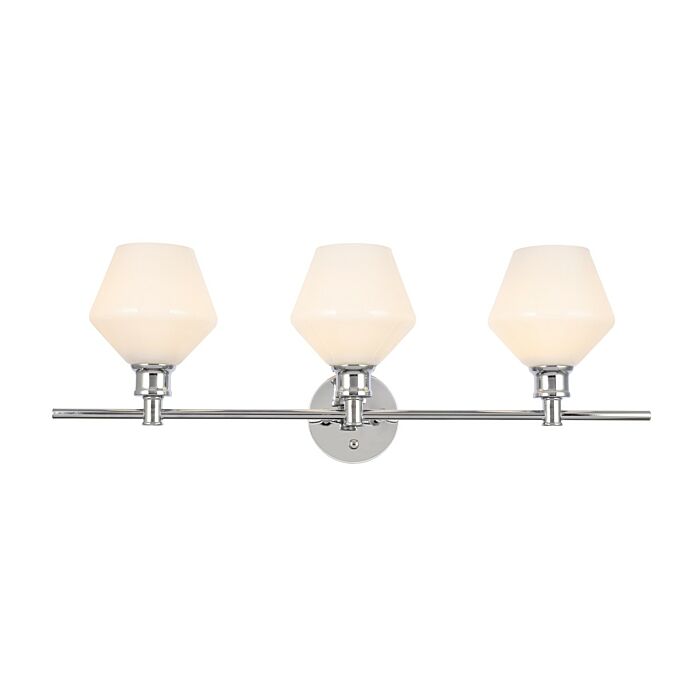 Gene 3-Light Wall Sconce in Chrome