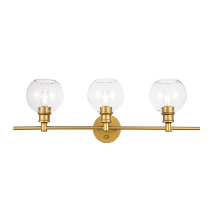 Collier 3-Light Wall Sconce in Brass
