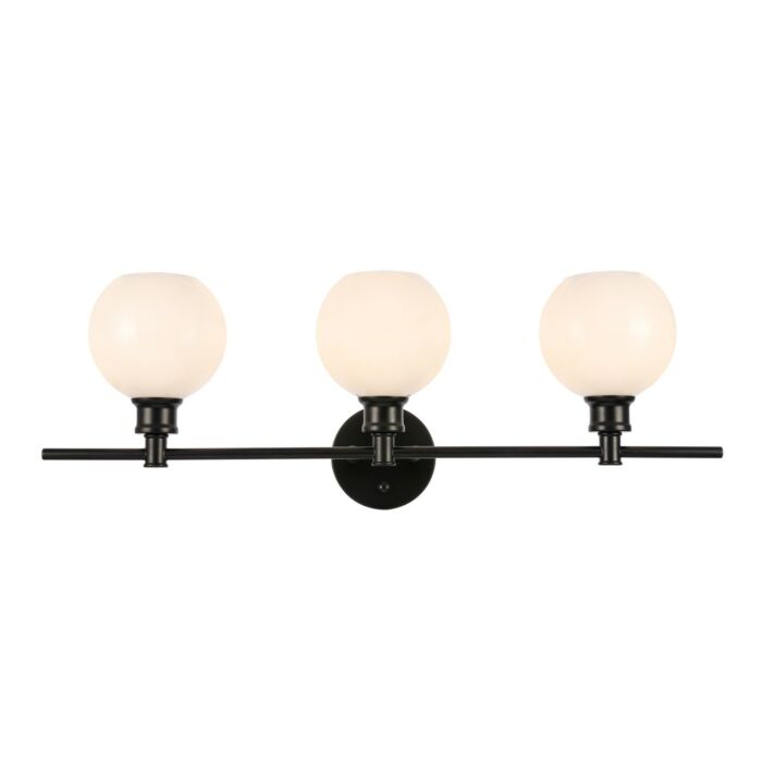 Collier 3-Light Wall Sconce in Black