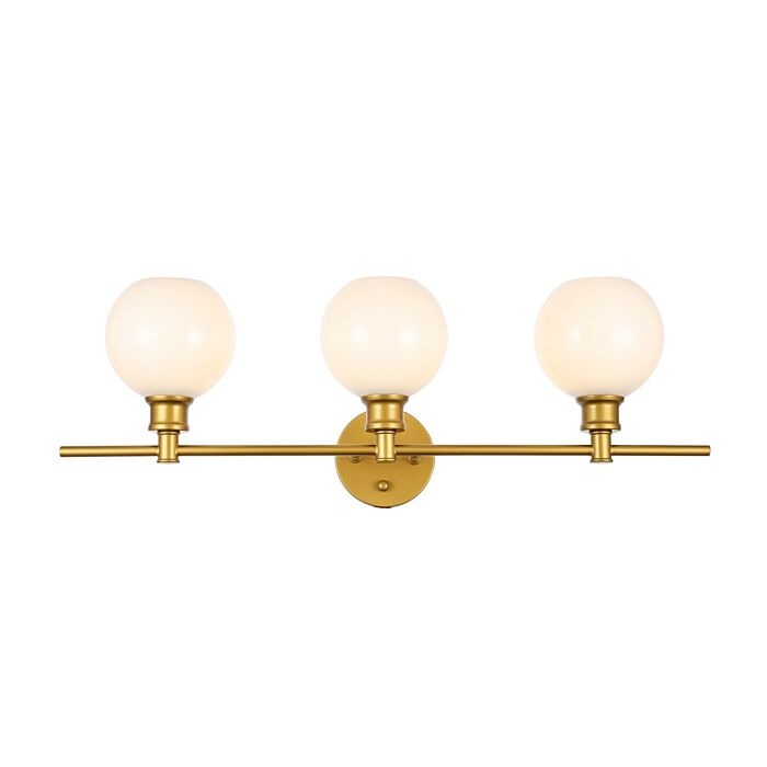 Collier 3-Light Wall Sconce in Brass